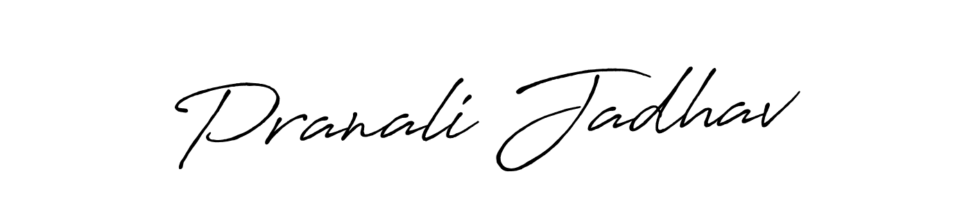 Use a signature maker to create a handwritten signature online. With this signature software, you can design (Antro_Vectra_Bolder) your own signature for name Pranali Jadhav. Pranali Jadhav signature style 7 images and pictures png