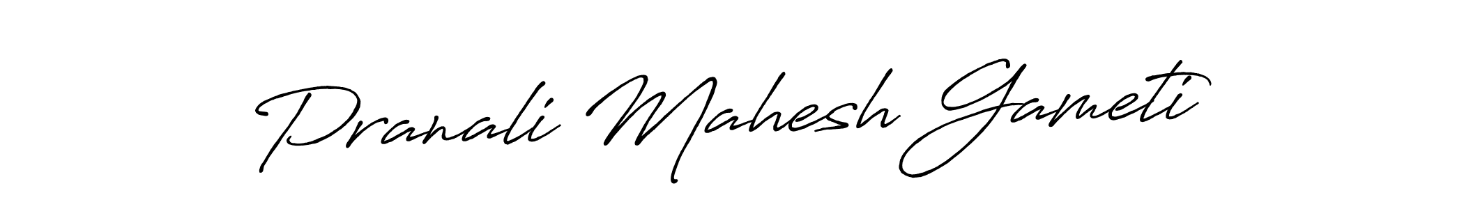 Also You can easily find your signature by using the search form. We will create Pranali Mahesh Gameti name handwritten signature images for you free of cost using Antro_Vectra_Bolder sign style. Pranali Mahesh Gameti signature style 7 images and pictures png