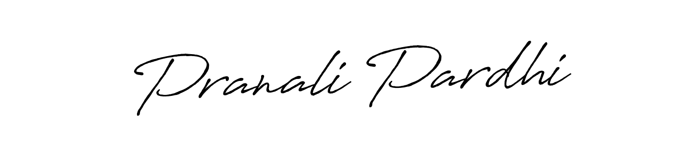 Design your own signature with our free online signature maker. With this signature software, you can create a handwritten (Antro_Vectra_Bolder) signature for name Pranali Pardhi. Pranali Pardhi signature style 7 images and pictures png