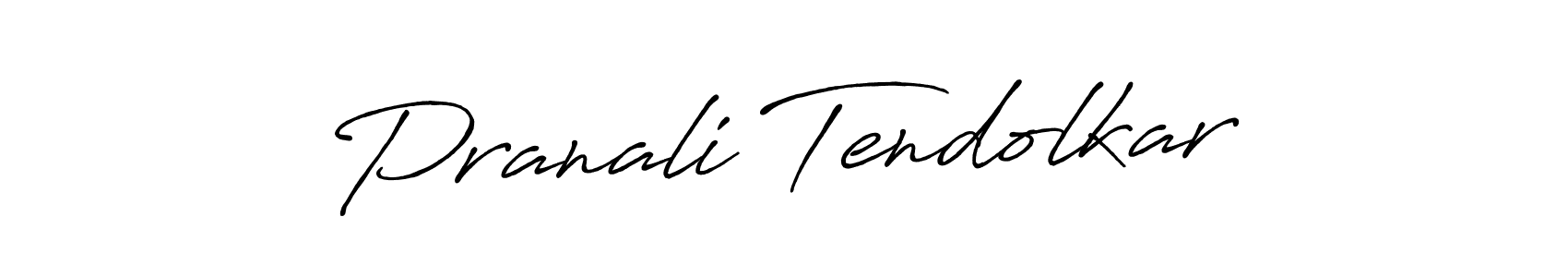 How to make Pranali Tendolkar name signature. Use Antro_Vectra_Bolder style for creating short signs online. This is the latest handwritten sign. Pranali Tendolkar signature style 7 images and pictures png