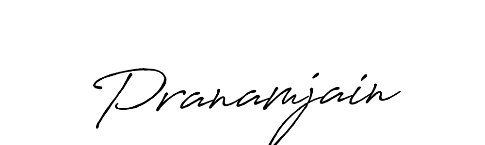 Similarly Antro_Vectra_Bolder is the best handwritten signature design. Signature creator online .You can use it as an online autograph creator for name Pranamjain. Pranamjain signature style 7 images and pictures png