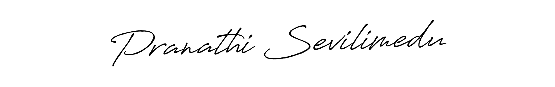 Design your own signature with our free online signature maker. With this signature software, you can create a handwritten (Antro_Vectra_Bolder) signature for name Pranathi Sevilimedu. Pranathi Sevilimedu signature style 7 images and pictures png