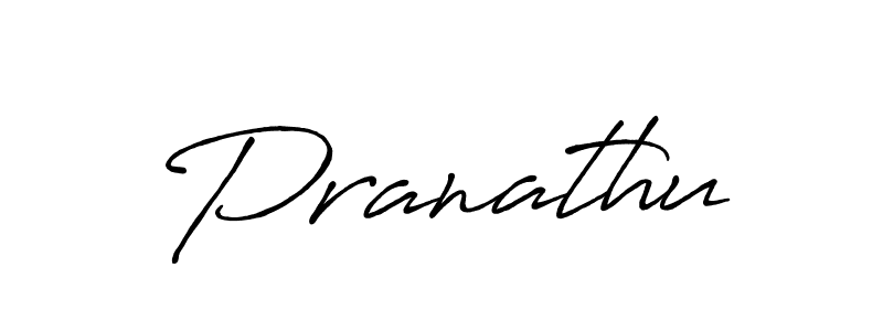 Pranathu stylish signature style. Best Handwritten Sign (Antro_Vectra_Bolder) for my name. Handwritten Signature Collection Ideas for my name Pranathu. Pranathu signature style 7 images and pictures png