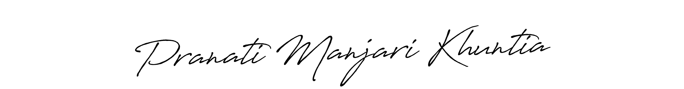 Use a signature maker to create a handwritten signature online. With this signature software, you can design (Antro_Vectra_Bolder) your own signature for name Pranati Manjari Khuntia. Pranati Manjari Khuntia signature style 7 images and pictures png