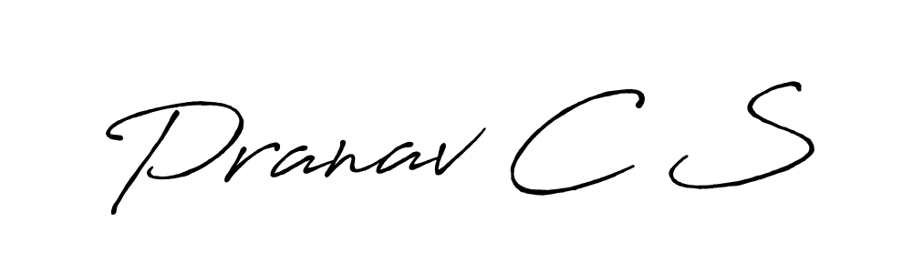 It looks lik you need a new signature style for name Pranav C S. Design unique handwritten (Antro_Vectra_Bolder) signature with our free signature maker in just a few clicks. Pranav C S signature style 7 images and pictures png