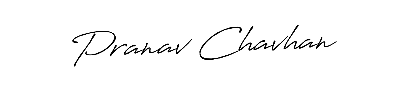 Design your own signature with our free online signature maker. With this signature software, you can create a handwritten (Antro_Vectra_Bolder) signature for name Pranav Chavhan. Pranav Chavhan signature style 7 images and pictures png