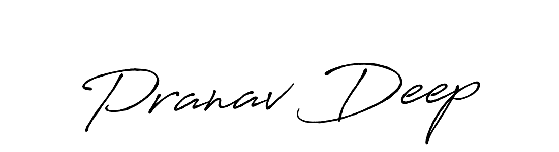 Create a beautiful signature design for name Pranav Deep. With this signature (Antro_Vectra_Bolder) fonts, you can make a handwritten signature for free. Pranav Deep signature style 7 images and pictures png