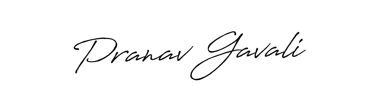 Create a beautiful signature design for name Pranav Gavali. With this signature (Antro_Vectra_Bolder) fonts, you can make a handwritten signature for free. Pranav Gavali signature style 7 images and pictures png