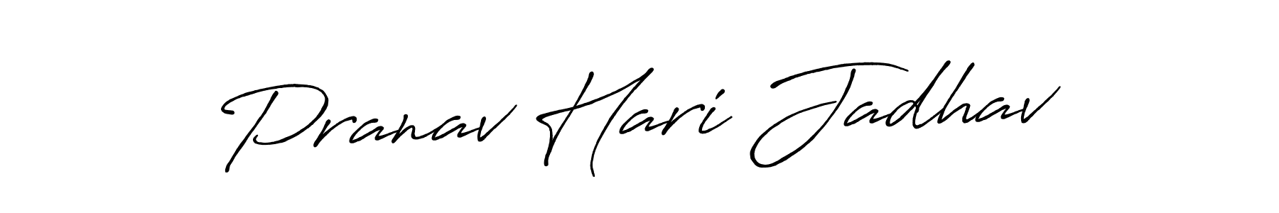 Design your own signature with our free online signature maker. With this signature software, you can create a handwritten (Antro_Vectra_Bolder) signature for name Pranav Hari Jadhav. Pranav Hari Jadhav signature style 7 images and pictures png