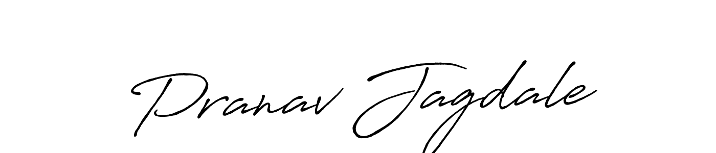 Create a beautiful signature design for name Pranav Jagdale. With this signature (Antro_Vectra_Bolder) fonts, you can make a handwritten signature for free. Pranav Jagdale signature style 7 images and pictures png