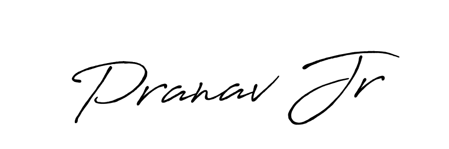 Create a beautiful signature design for name Pranav Jr. With this signature (Antro_Vectra_Bolder) fonts, you can make a handwritten signature for free. Pranav Jr signature style 7 images and pictures png