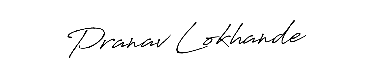 The best way (Antro_Vectra_Bolder) to make a short signature is to pick only two or three words in your name. The name Pranav Lokhande include a total of six letters. For converting this name. Pranav Lokhande signature style 7 images and pictures png