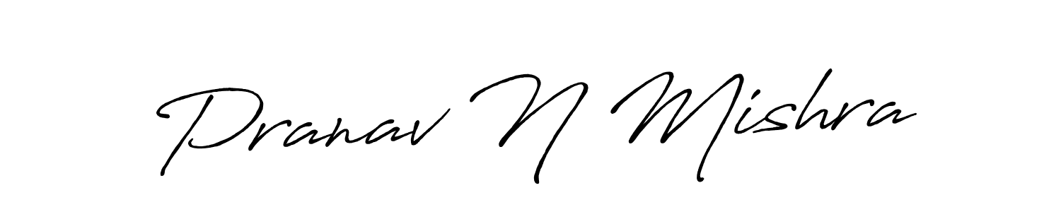 Also You can easily find your signature by using the search form. We will create Pranav N Mishra name handwritten signature images for you free of cost using Antro_Vectra_Bolder sign style. Pranav N Mishra signature style 7 images and pictures png