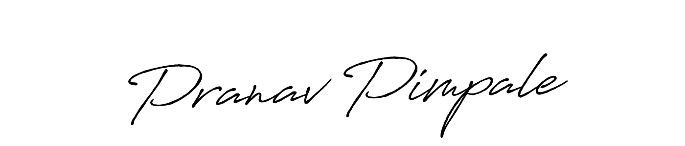 Pranav Pimpale stylish signature style. Best Handwritten Sign (Antro_Vectra_Bolder) for my name. Handwritten Signature Collection Ideas for my name Pranav Pimpale. Pranav Pimpale signature style 7 images and pictures png