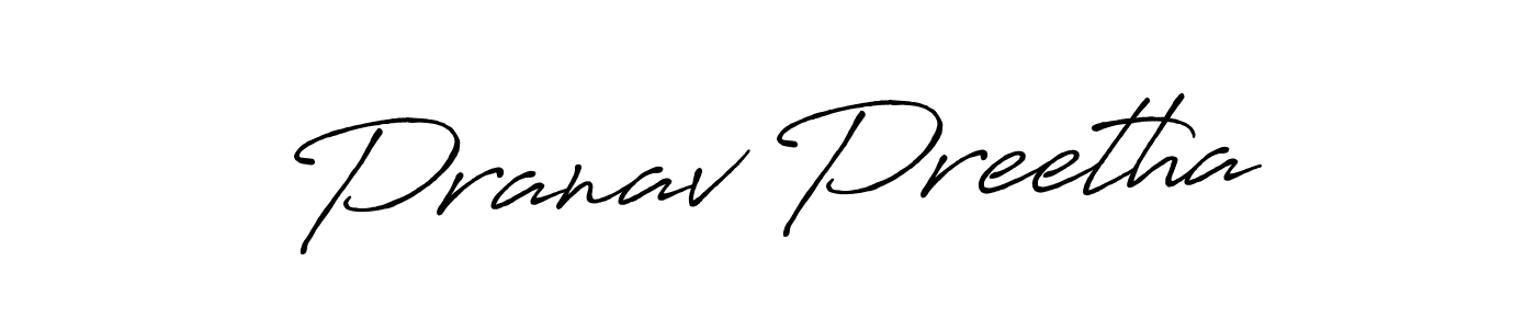 It looks lik you need a new signature style for name Pranav Preetha. Design unique handwritten (Antro_Vectra_Bolder) signature with our free signature maker in just a few clicks. Pranav Preetha signature style 7 images and pictures png