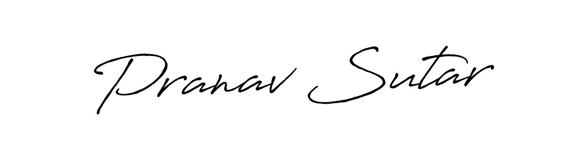 The best way (Antro_Vectra_Bolder) to make a short signature is to pick only two or three words in your name. The name Pranav Sutar include a total of six letters. For converting this name. Pranav Sutar signature style 7 images and pictures png