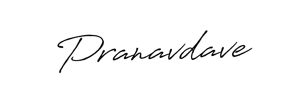 Design your own signature with our free online signature maker. With this signature software, you can create a handwritten (Antro_Vectra_Bolder) signature for name Pranavdave. Pranavdave signature style 7 images and pictures png