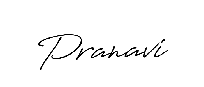 How to make Pranavi signature? Antro_Vectra_Bolder is a professional autograph style. Create handwritten signature for Pranavi name. Pranavi signature style 7 images and pictures png