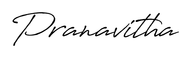 The Antro_Vectra_Bolder handwriting style adds charm and authenticity to name Pranavitha. A wonderful choice for personal thank-you notes. Pranavitha signature style 7 images and pictures png