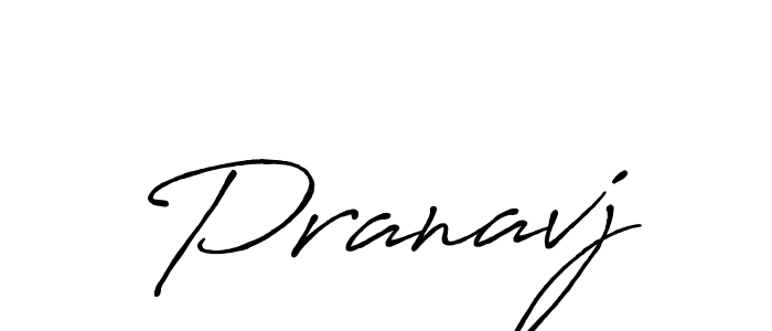 Create a beautiful signature design for name Pranavj. With this signature (Antro_Vectra_Bolder) fonts, you can make a handwritten signature for free. Pranavj signature style 7 images and pictures png