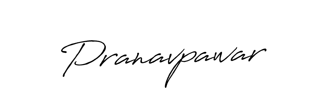 Make a beautiful signature design for name Pranavpawar. With this signature (Antro_Vectra_Bolder) style, you can create a handwritten signature for free. Pranavpawar signature style 7 images and pictures png