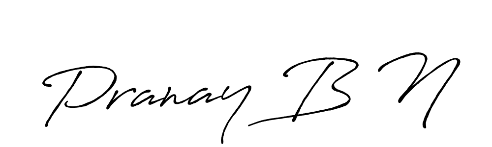 if you are searching for the best signature style for your name Pranay B N. so please give up your signature search. here we have designed multiple signature styles  using Antro_Vectra_Bolder. Pranay B N signature style 7 images and pictures png