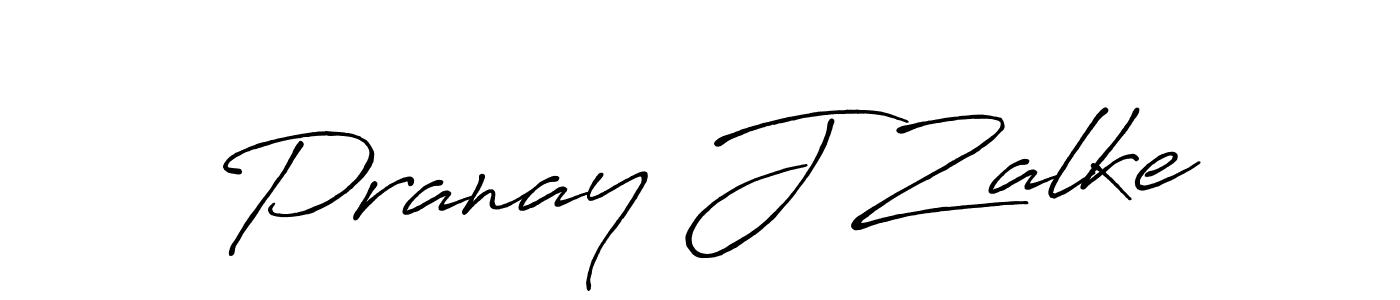 Also You can easily find your signature by using the search form. We will create Pranay J Zalke name handwritten signature images for you free of cost using Antro_Vectra_Bolder sign style. Pranay J Zalke signature style 7 images and pictures png