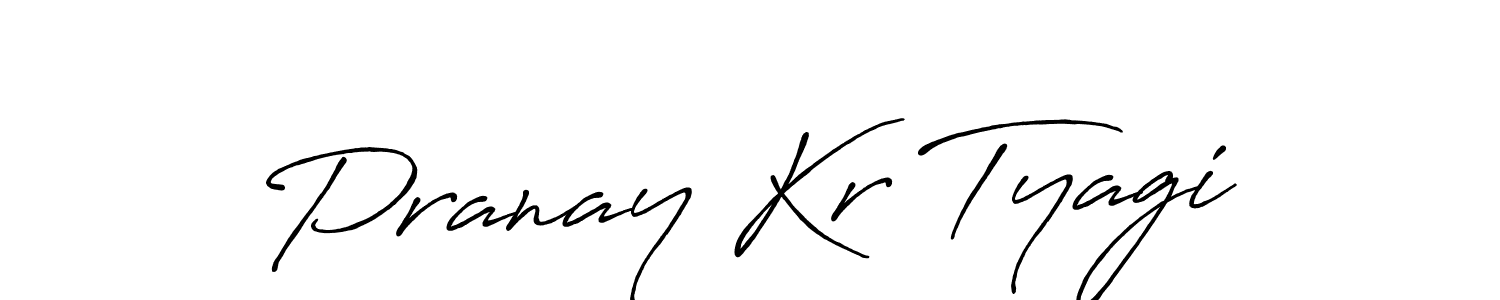 Also You can easily find your signature by using the search form. We will create Pranay Kr Tyagi name handwritten signature images for you free of cost using Antro_Vectra_Bolder sign style. Pranay Kr Tyagi signature style 7 images and pictures png