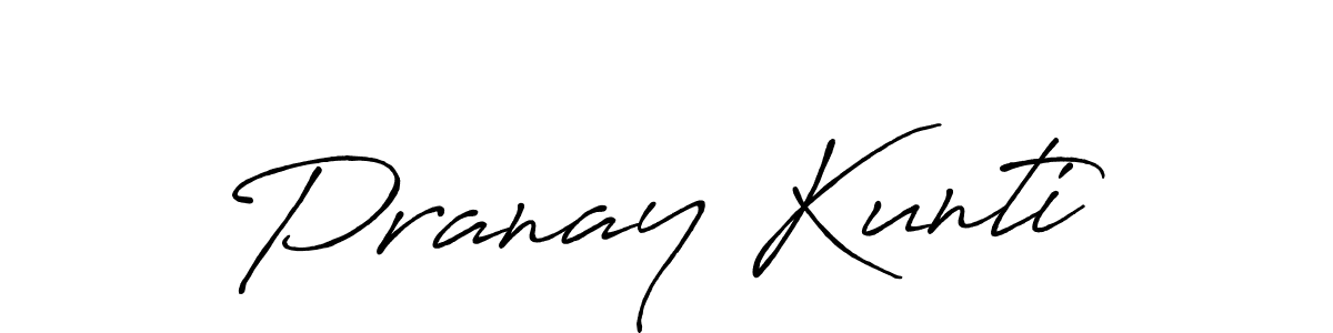 Similarly Antro_Vectra_Bolder is the best handwritten signature design. Signature creator online .You can use it as an online autograph creator for name Pranay Kunti. Pranay Kunti signature style 7 images and pictures png