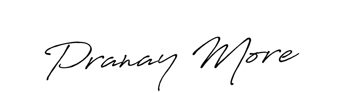 How to make Pranay More name signature. Use Antro_Vectra_Bolder style for creating short signs online. This is the latest handwritten sign. Pranay More signature style 7 images and pictures png