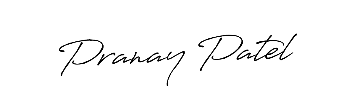 It looks lik you need a new signature style for name Pranay Patel. Design unique handwritten (Antro_Vectra_Bolder) signature with our free signature maker in just a few clicks. Pranay Patel signature style 7 images and pictures png