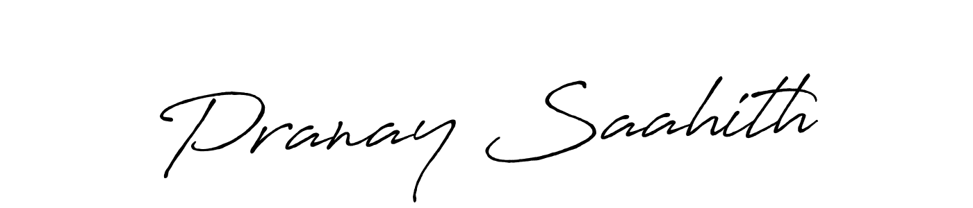 Make a beautiful signature design for name Pranay Saahith. Use this online signature maker to create a handwritten signature for free. Pranay Saahith signature style 7 images and pictures png