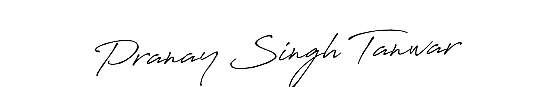 The best way (Antro_Vectra_Bolder) to make a short signature is to pick only two or three words in your name. The name Pranay Singh Tanwar include a total of six letters. For converting this name. Pranay Singh Tanwar signature style 7 images and pictures png