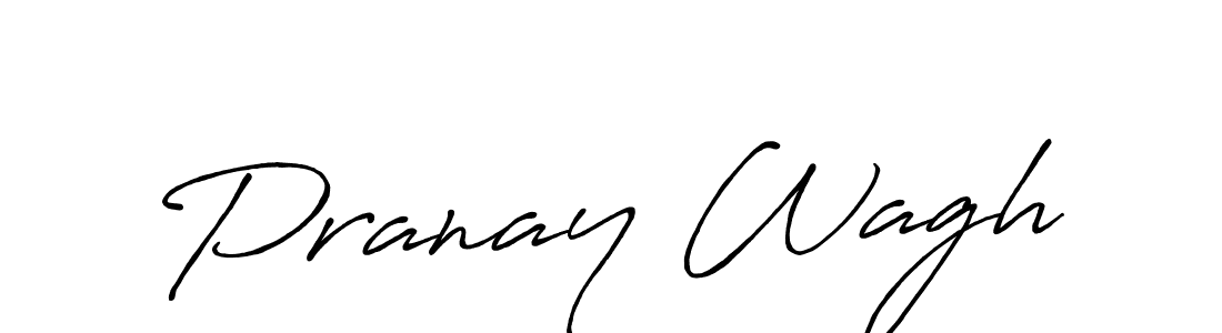 Create a beautiful signature design for name Pranay Wagh. With this signature (Antro_Vectra_Bolder) fonts, you can make a handwritten signature for free. Pranay Wagh signature style 7 images and pictures png