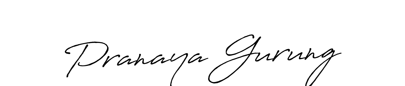 It looks lik you need a new signature style for name Pranaya Gurung. Design unique handwritten (Antro_Vectra_Bolder) signature with our free signature maker in just a few clicks. Pranaya Gurung signature style 7 images and pictures png