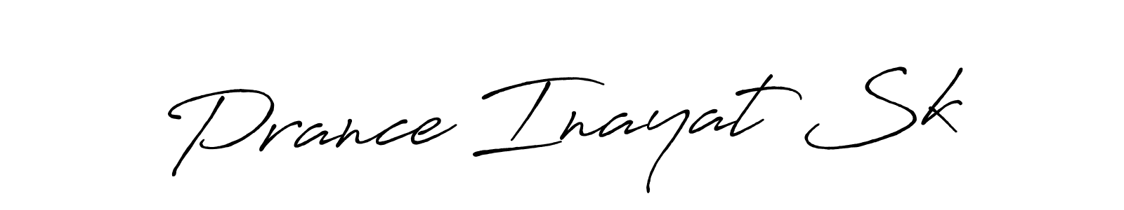 Use a signature maker to create a handwritten signature online. With this signature software, you can design (Antro_Vectra_Bolder) your own signature for name Prance Inayat Sk. Prance Inayat Sk signature style 7 images and pictures png