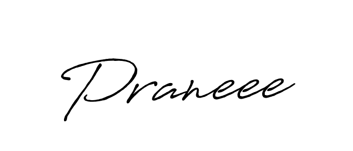 Use a signature maker to create a handwritten signature online. With this signature software, you can design (Antro_Vectra_Bolder) your own signature for name Praneee. Praneee signature style 7 images and pictures png