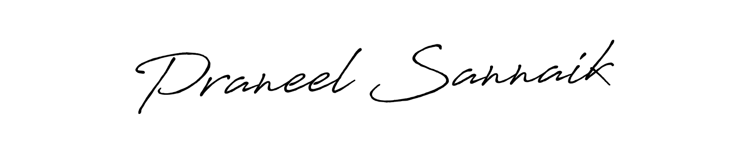 Make a beautiful signature design for name Praneel Sannaik. With this signature (Antro_Vectra_Bolder) style, you can create a handwritten signature for free. Praneel Sannaik signature style 7 images and pictures png
