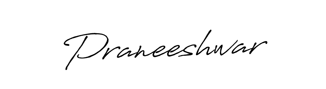Make a beautiful signature design for name Praneeshwar. With this signature (Antro_Vectra_Bolder) style, you can create a handwritten signature for free. Praneeshwar signature style 7 images and pictures png