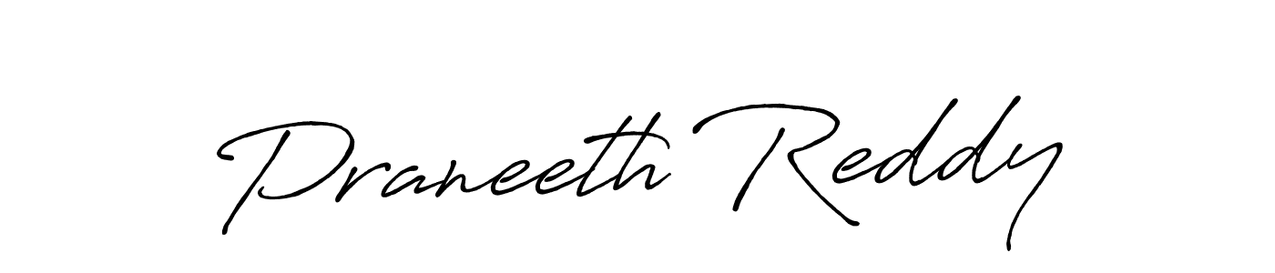 Praneeth Reddy stylish signature style. Best Handwritten Sign (Antro_Vectra_Bolder) for my name. Handwritten Signature Collection Ideas for my name Praneeth Reddy. Praneeth Reddy signature style 7 images and pictures png