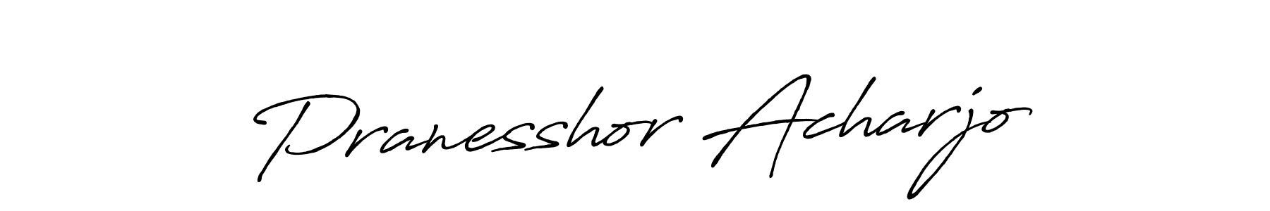 It looks lik you need a new signature style for name Pranesshor Acharjo. Design unique handwritten (Antro_Vectra_Bolder) signature with our free signature maker in just a few clicks. Pranesshor Acharjo signature style 7 images and pictures png