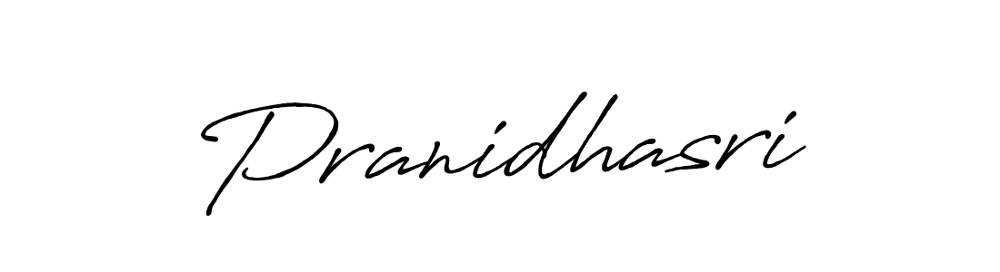 Design your own signature with our free online signature maker. With this signature software, you can create a handwritten (Antro_Vectra_Bolder) signature for name Pranidhasri. Pranidhasri signature style 7 images and pictures png