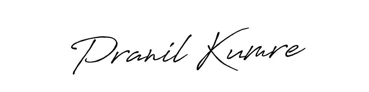 Pranil Kumre stylish signature style. Best Handwritten Sign (Antro_Vectra_Bolder) for my name. Handwritten Signature Collection Ideas for my name Pranil Kumre. Pranil Kumre signature style 7 images and pictures png