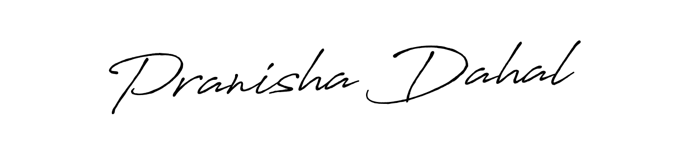 The best way (Antro_Vectra_Bolder) to make a short signature is to pick only two or three words in your name. The name Pranisha Dahal include a total of six letters. For converting this name. Pranisha Dahal signature style 7 images and pictures png