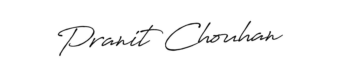 Design your own signature with our free online signature maker. With this signature software, you can create a handwritten (Antro_Vectra_Bolder) signature for name Pranit Chouhan. Pranit Chouhan signature style 7 images and pictures png