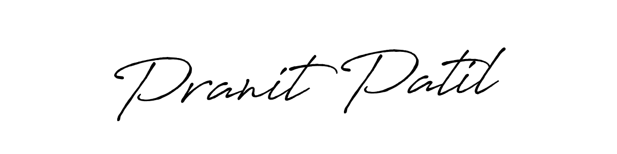 How to make Pranit Patil signature? Antro_Vectra_Bolder is a professional autograph style. Create handwritten signature for Pranit Patil name. Pranit Patil signature style 7 images and pictures png