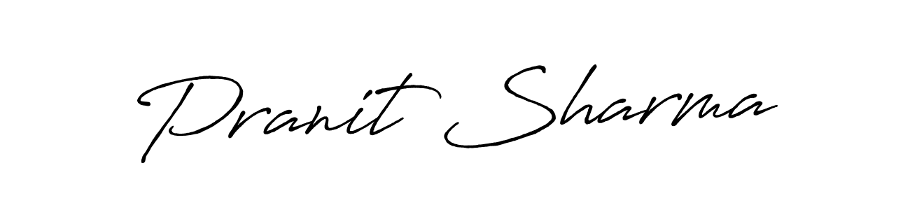 Also we have Pranit Sharma name is the best signature style. Create professional handwritten signature collection using Antro_Vectra_Bolder autograph style. Pranit Sharma signature style 7 images and pictures png