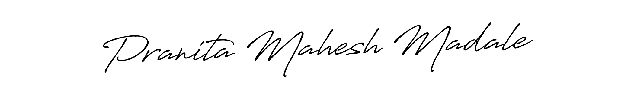 How to make Pranita Mahesh Madale signature? Antro_Vectra_Bolder is a professional autograph style. Create handwritten signature for Pranita Mahesh Madale name. Pranita Mahesh Madale signature style 7 images and pictures png