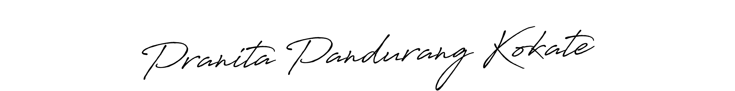 Design your own signature with our free online signature maker. With this signature software, you can create a handwritten (Antro_Vectra_Bolder) signature for name Pranita Pandurang Kokate. Pranita Pandurang Kokate signature style 7 images and pictures png