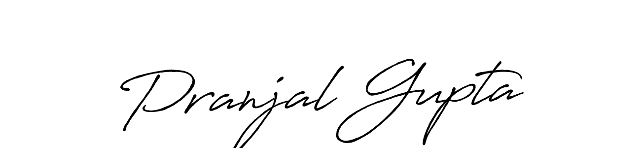 Pranjal Gupta stylish signature style. Best Handwritten Sign (Antro_Vectra_Bolder) for my name. Handwritten Signature Collection Ideas for my name Pranjal Gupta. Pranjal Gupta signature style 7 images and pictures png